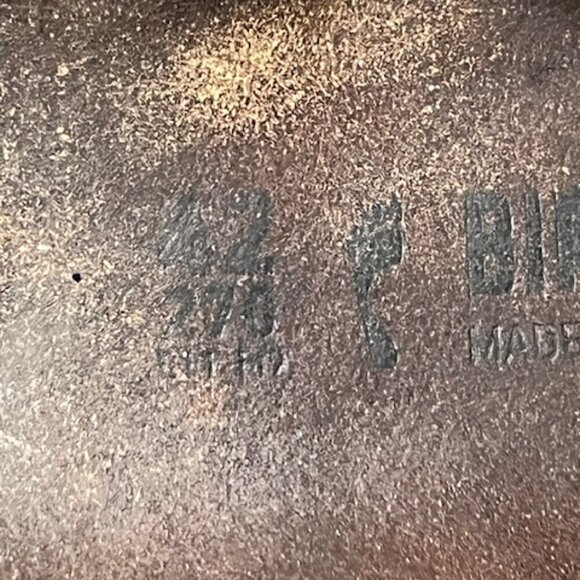 Birkenstock Sandals Women's 11 Narrow Men's 9 Granada Birkibuc Strap Black - Picture 4 of 5